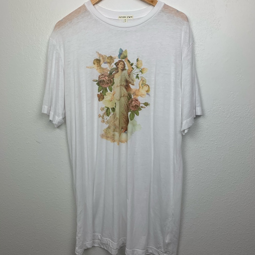 Urban Outfitters oversized angel graphic tee